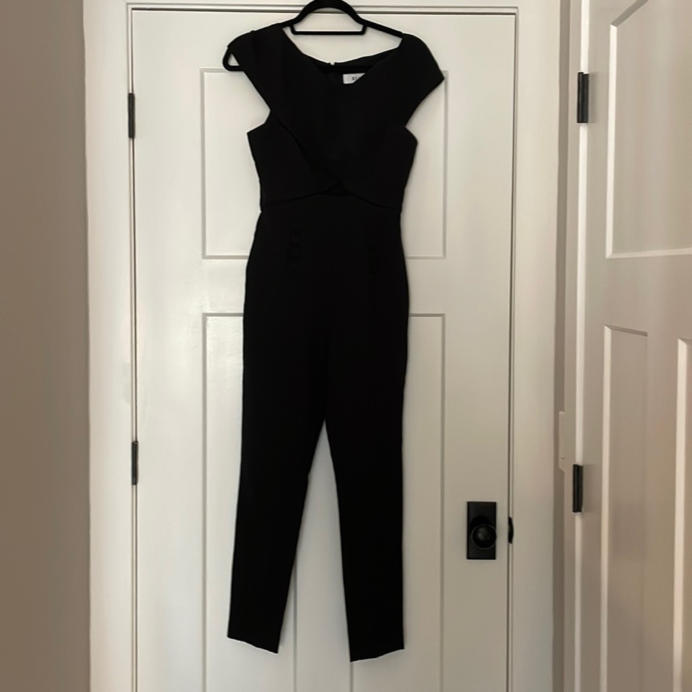 Elliatt black jumpsuit with button details